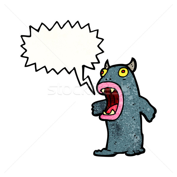 roaring monster cartoon Stock photo © lineartestpilot