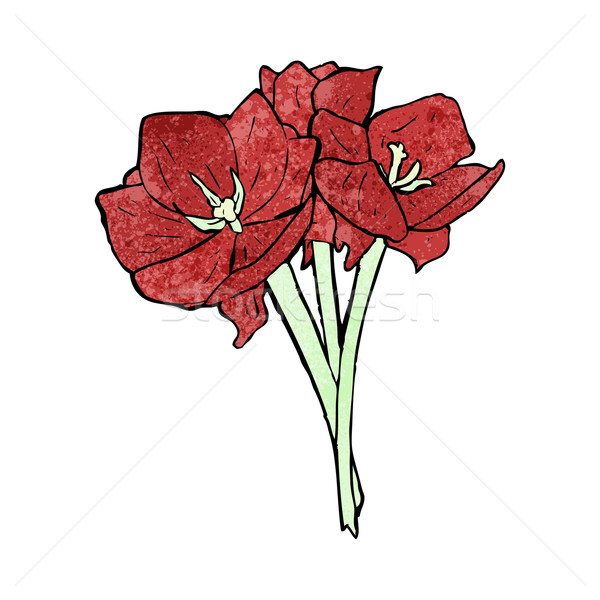 Ilustrat flori textură artă desen desen animat Imagine de stoc © lineartestpilot