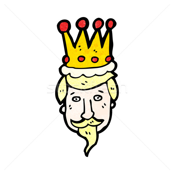 cartoon king's head Stock photo © lineartestpilot