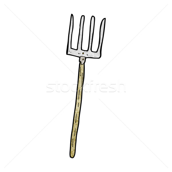 cartoon pitch fork Stock photo © lineartestpilot
