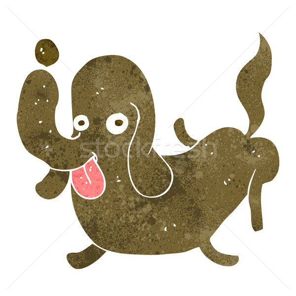 cartoon dog sticking out tongue Stock photo © lineartestpilot