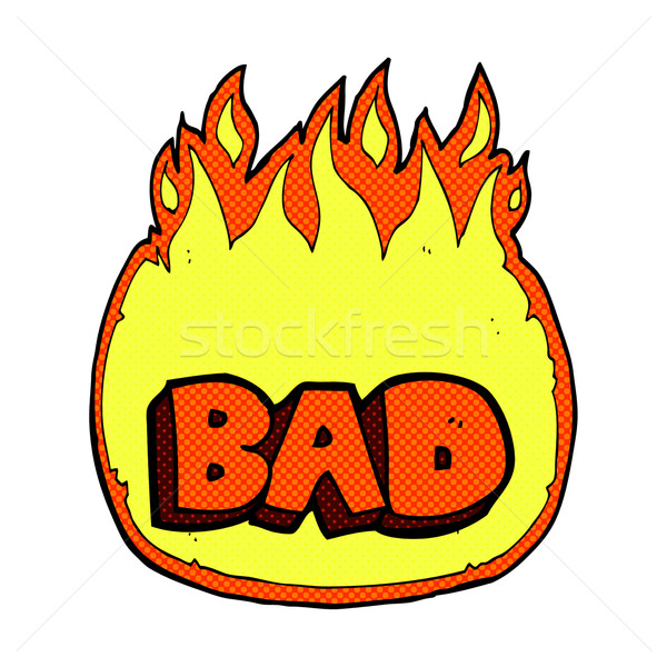 comic cartoon bad sign Stock photo © lineartestpilot