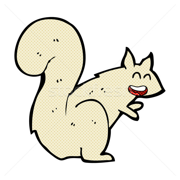 Cômico desenho animado esquilo retro estilo Foto stock © lineartestpilot