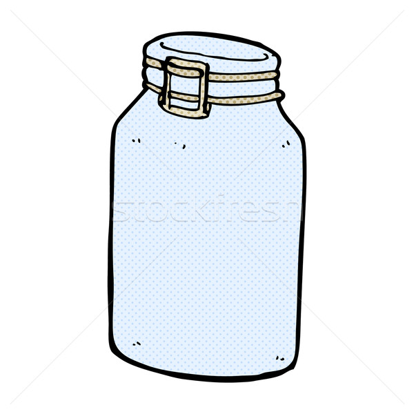 comic cartoon glass jar Stock photo © lineartestpilot