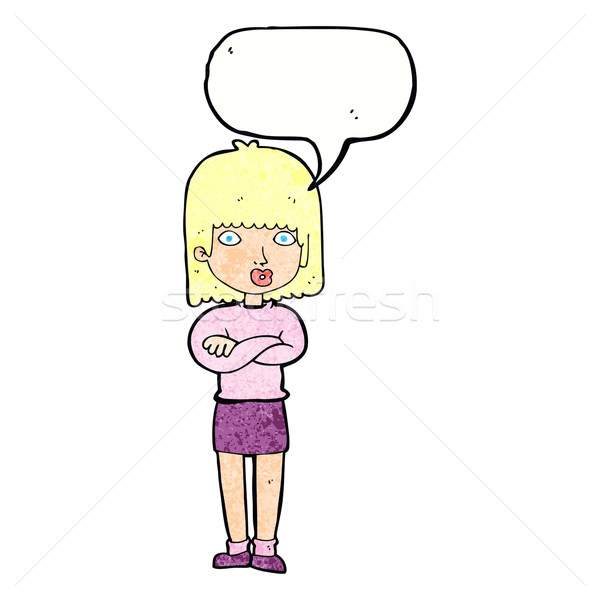 漫畫 不耐煩 女子 講話泡沫 手 設計 商業照片 © lineartestpilot