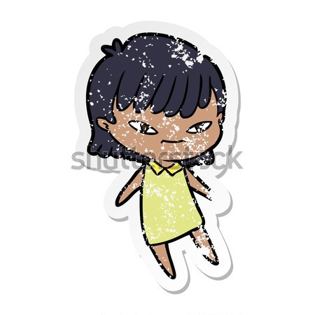 comic cartoon woman stressing out Stock photo © lineartestpilot