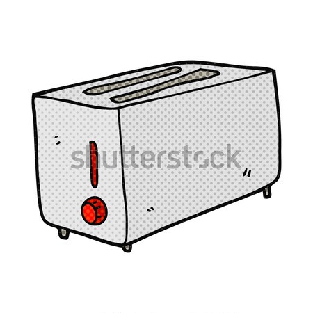 Stock photo: comic cartoon toaster