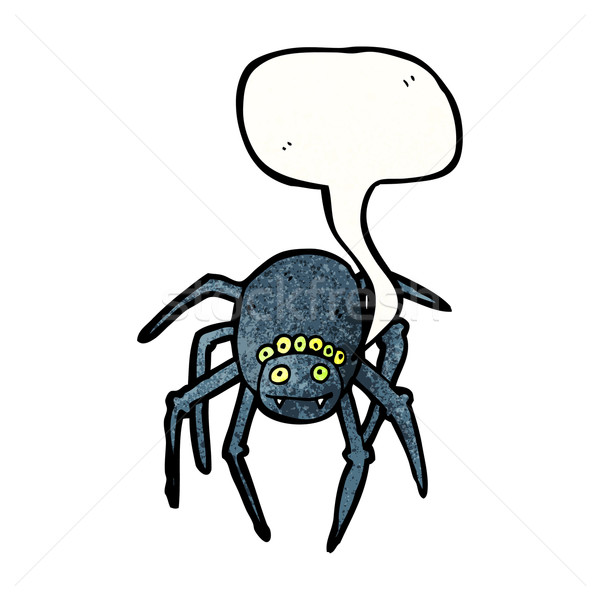 spooky spider cartoon Stock photo © lineartestpilot