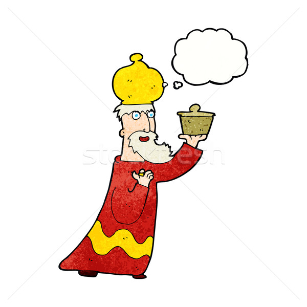 one of the three wise men with thought bubble Stock photo © lineartestpilot