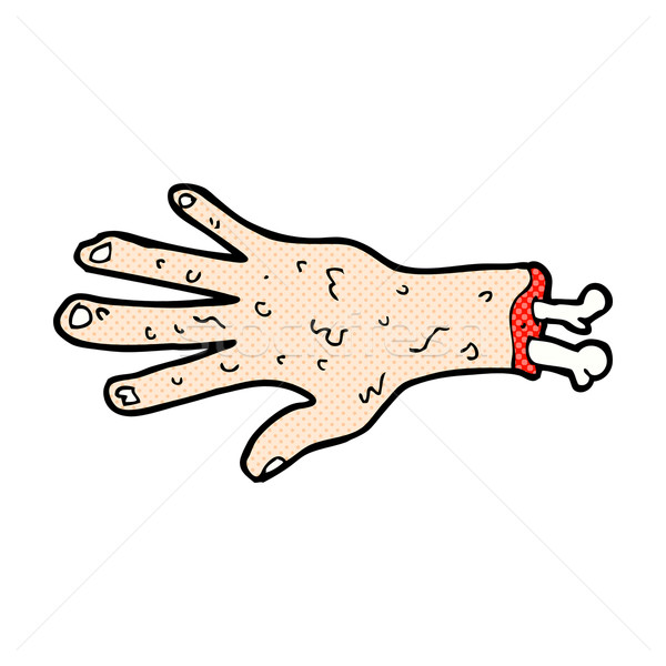 gross severed hand comic cartoon Stock photo © lineartestpilot
