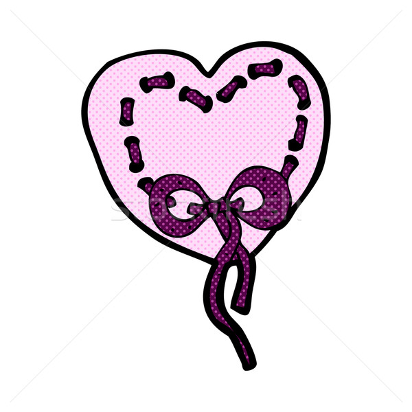 stitched heart comic cartoon Stock photo © lineartestpilot