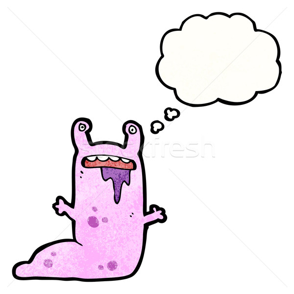 gross alien slug monster cartoon Stock photo © lineartestpilot