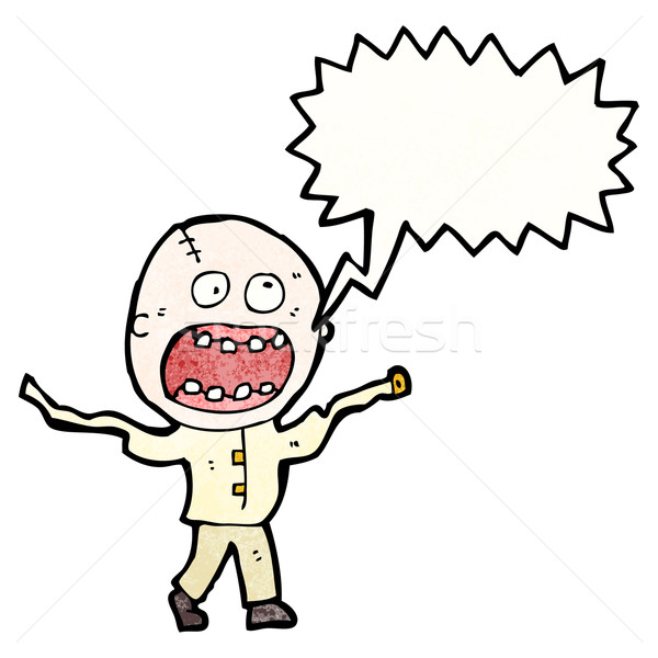 shouting mad man cartoon Stock photo © lineartestpilot