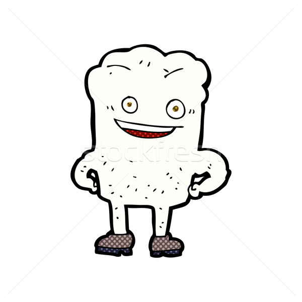 comic cartoon tooth looking smug Stock photo © lineartestpilot