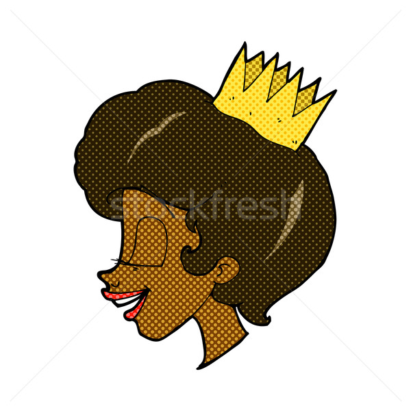 Dessinées cartoon princesse rétro style [[stock_photo]] © lineartestpilot