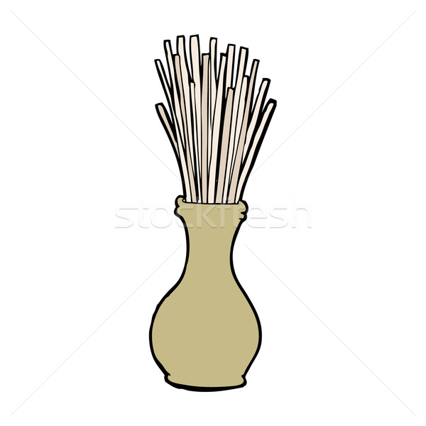 cartoon reeds in vase Stock photo © lineartestpilot