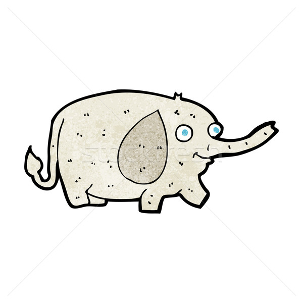 Desenho animado engraçado pequeno elefante projeto arte Foto stock © lineartestpilot