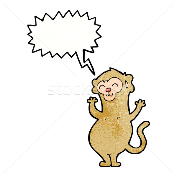 漫畫 猴子 講話泡沫 手 設計 藝術 商業照片 © lineartestpilot
