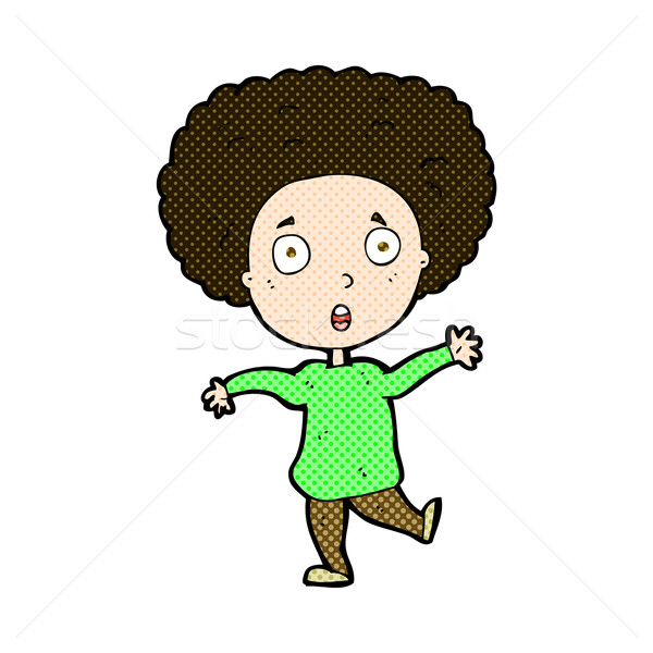 comic cartoon startled person Stock photo © lineartestpilot