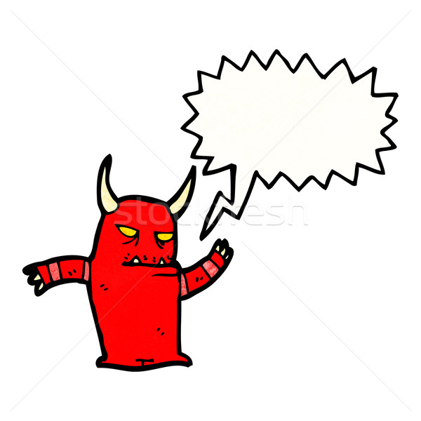 shouting little demon Stock photo © lineartestpilot