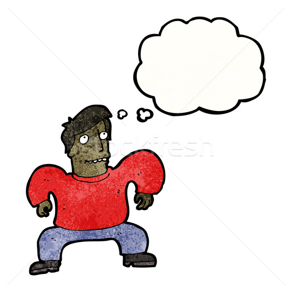 cartoon man squatting like crab Stock photo © lineartestpilot