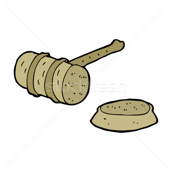 Cartoon Gavel Vector Illustration C Lineartestpilot 4823804 Stockfresh