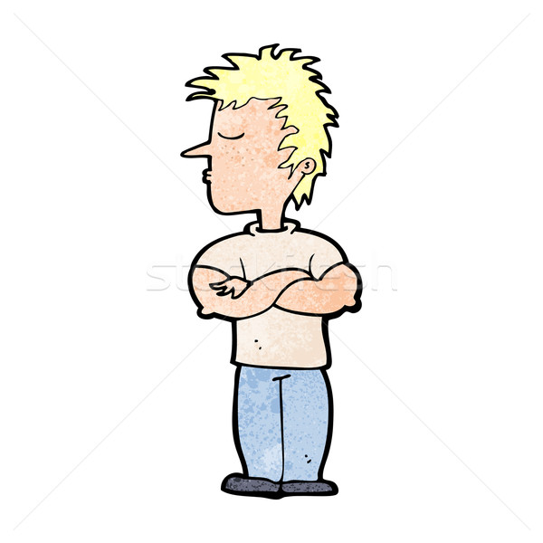 cartoon man refusing to listen Stock photo © lineartestpilot