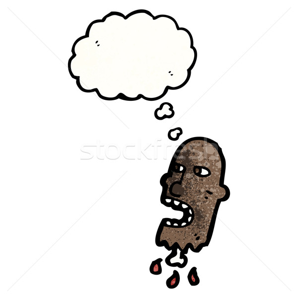 gross severed head cartoon Stock photo © lineartestpilot