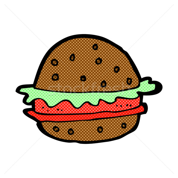 comic cartoon hamburger Stock photo © lineartestpilot