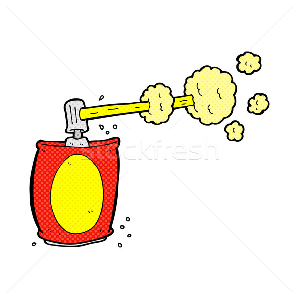 [[stock_photo]]: Dessinées · cartoon · aérosol · spray · peuvent · rétro