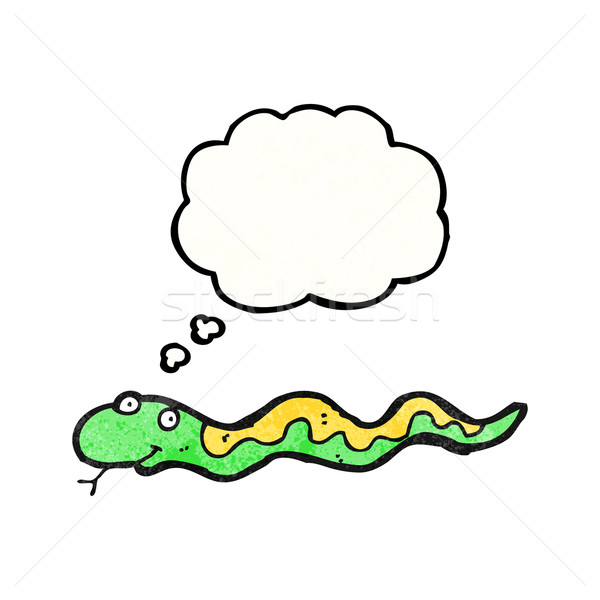 Cartoon змеи текстуры стороны счастливым рисунок Сток-фото © lineartestpilot