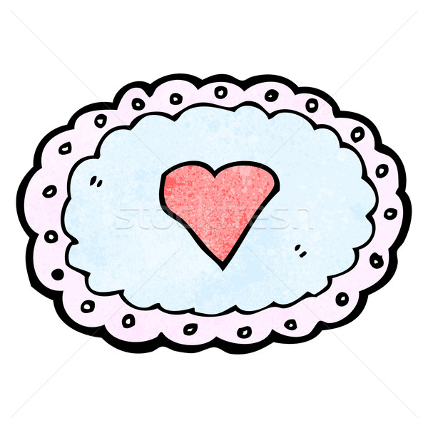 cartoon decorative heart symbol Stock photo © lineartestpilot