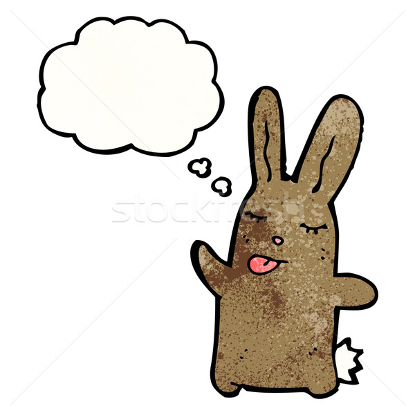 cartoon rabbit sticking out tongue Stock photo © lineartestpilot