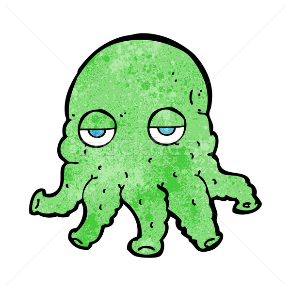 cartoon alien squid face Stock photo © lineartestpilot
