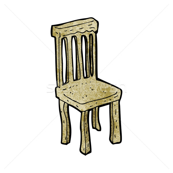 Karikatür eski ahşap sandalye el okul dizayn Stok fotoğraf © lineartestpilot