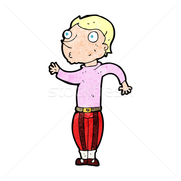 Cartoon man luid kleding hand mode Stockfoto © lineartestpilot