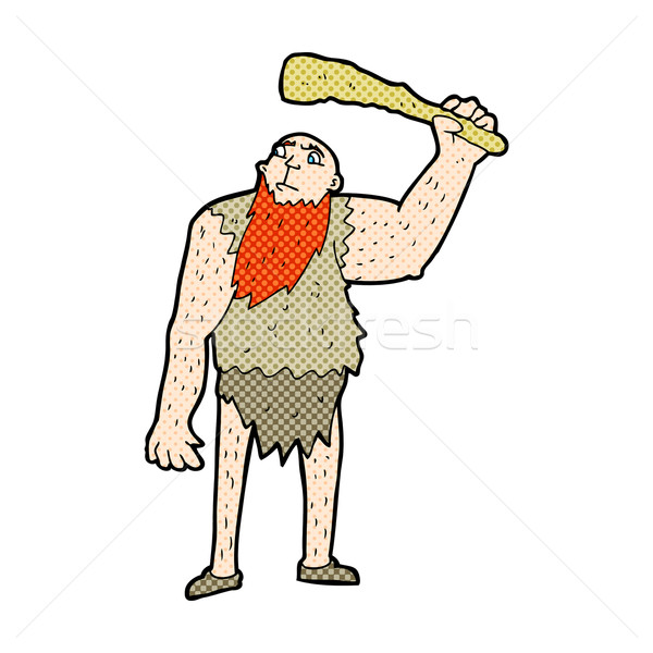 comic cartoon neanderthal Stock photo © lineartestpilot