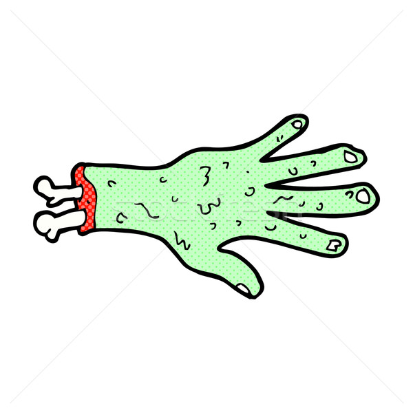 gross zombie hand comic cartoon Stock photo © lineartestpilot