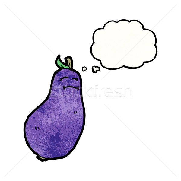 eggplant cartoon character Stock photo © lineartestpilot