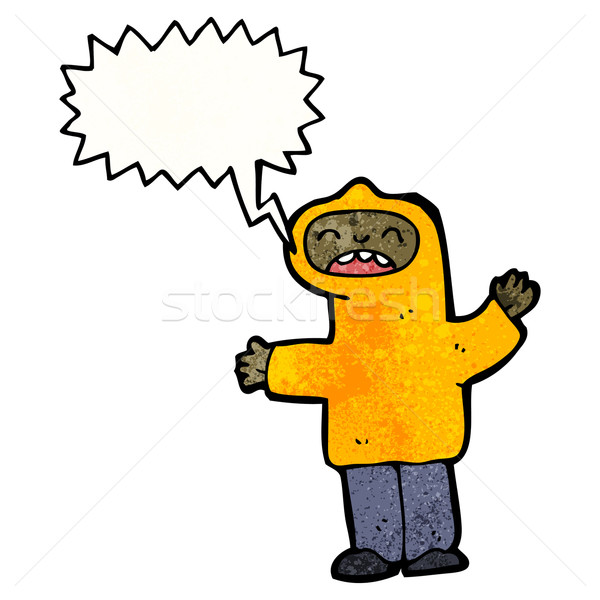 cartoon boy wearing hooded top Stock photo © lineartestpilot