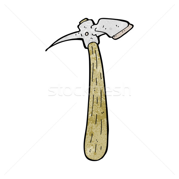 Stock photo: cartoon pick axe