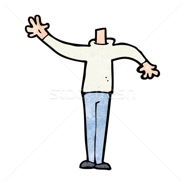 cartoon male gesturing body (mix and match cartoons or add own p Stock photo © lineartestpilot