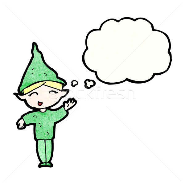 Stock photo: cartoon christmas elf