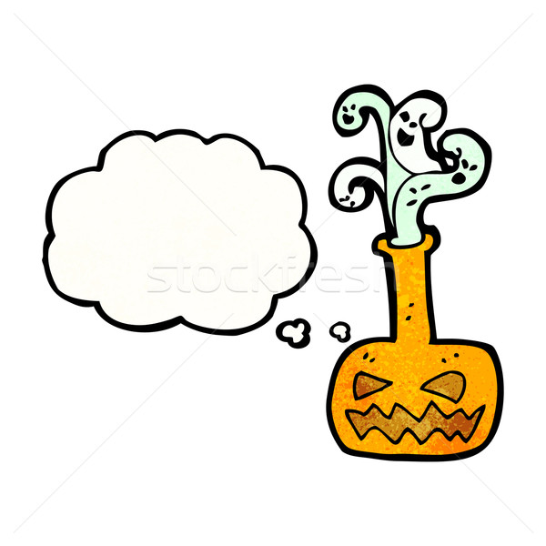spooky halloween potion cartoon Stock photo © lineartestpilot