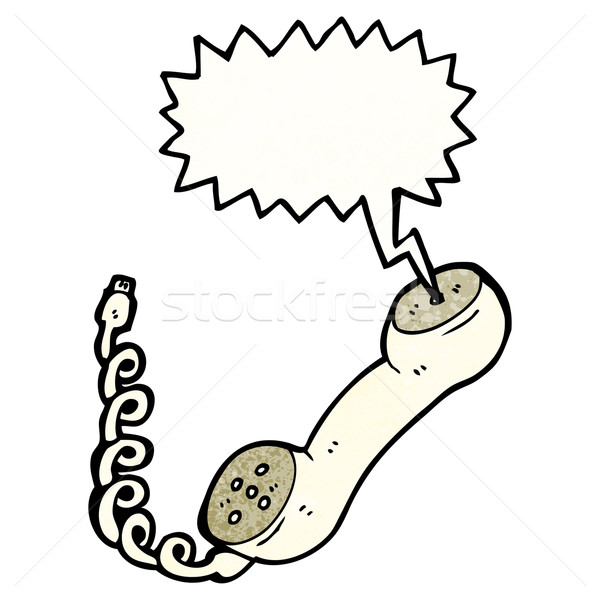 cartoon telephone receiver Stock photo © lineartestpilot