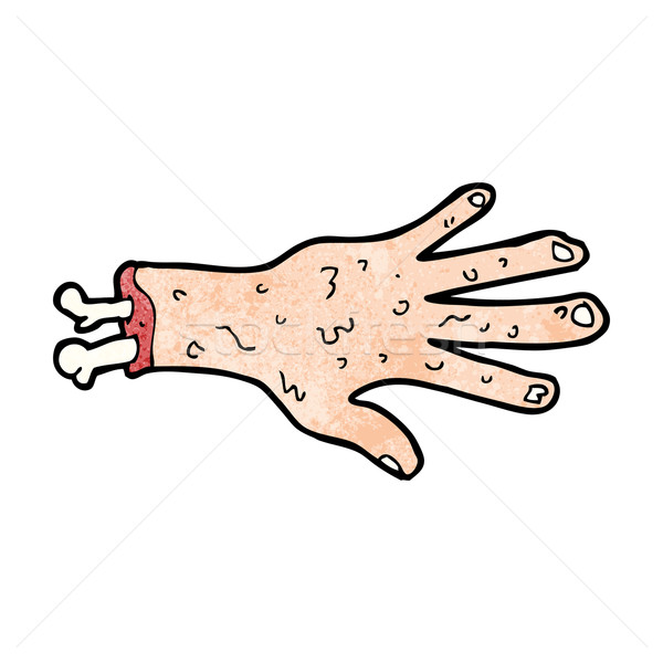 gross severed hand cartoon Stock photo © lineartestpilot