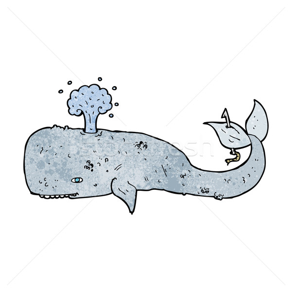 Stock fotó: Rajz · bálna · tenger · terv · művészet · állatok