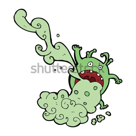 cartoon gross monster being sick Stock photo © lineartestpilot