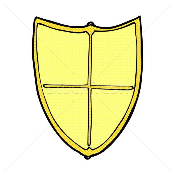 comic cartoon heraldic shield Stock photo © lineartestpilot