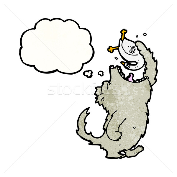 Stock photo: cartoon wolf